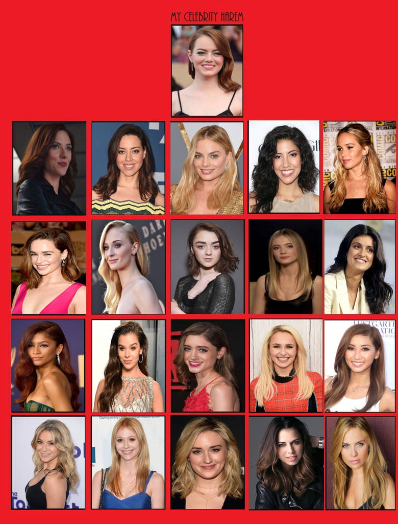 My Celebrity Harem by Matthiamore on DeviantArt