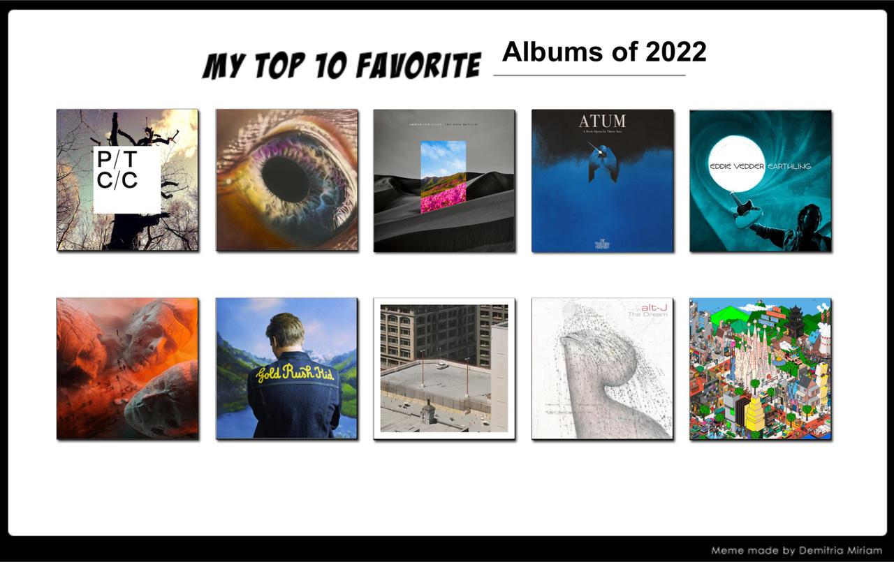 Top 10 Albums of 2022 by Matthiamore on DeviantArt