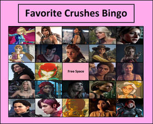 Video Game Crushes Bingo