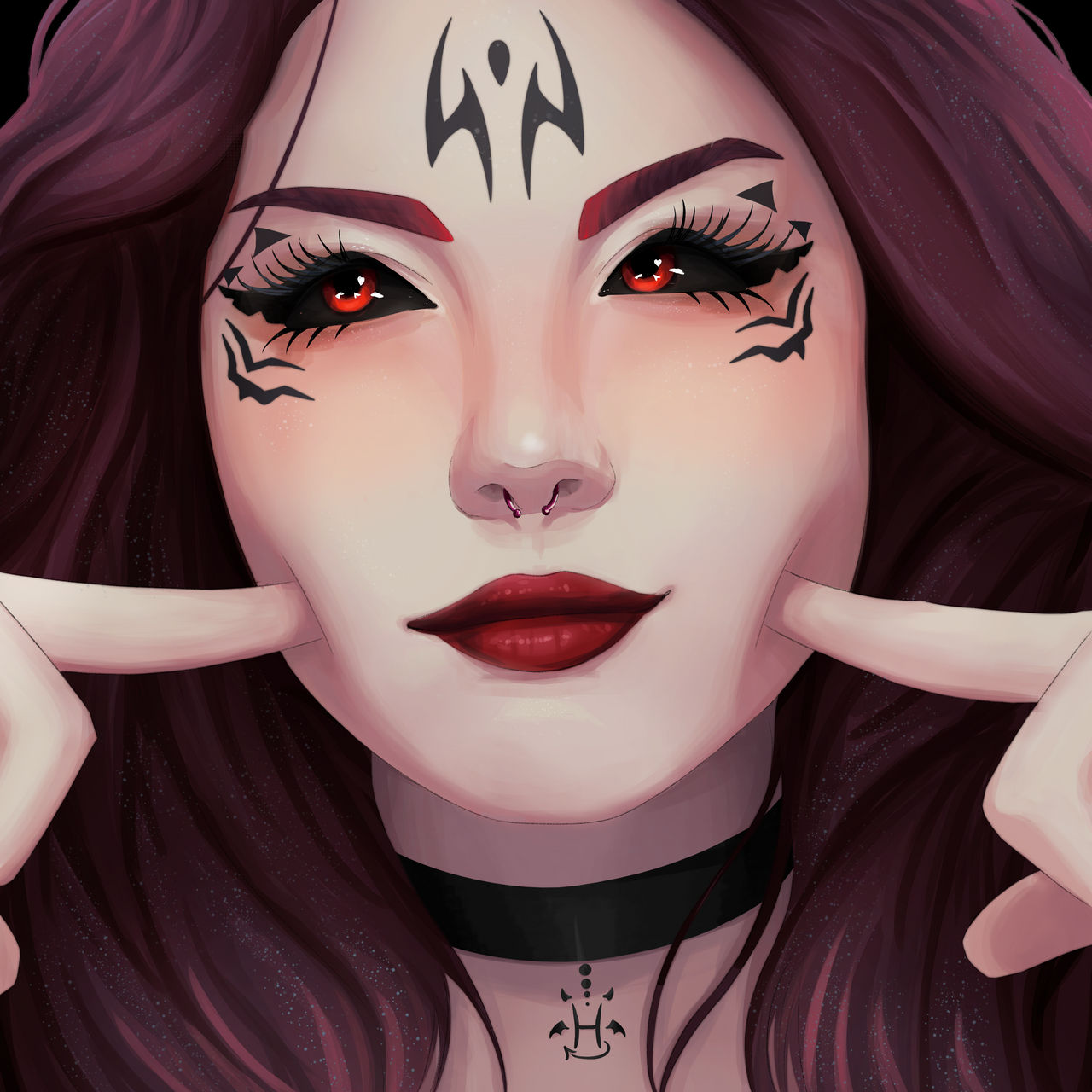 Demon Face by kekspflaumchen on DeviantArt