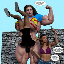 Superwoman (last sample) by SlaveOfMuscularWomen