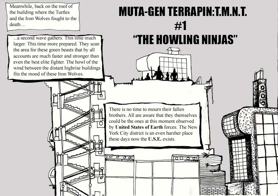 Tmnt Comic Rooftops TMNT rooftop by NephilimWarrior on DeviantArt