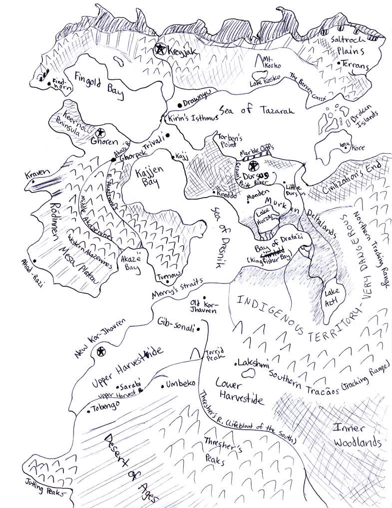 Map of Kirin's World by WormmonABC on DeviantArt
