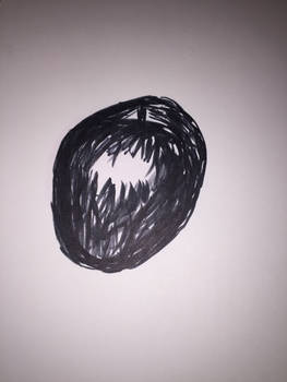 Sharpie drawn apple