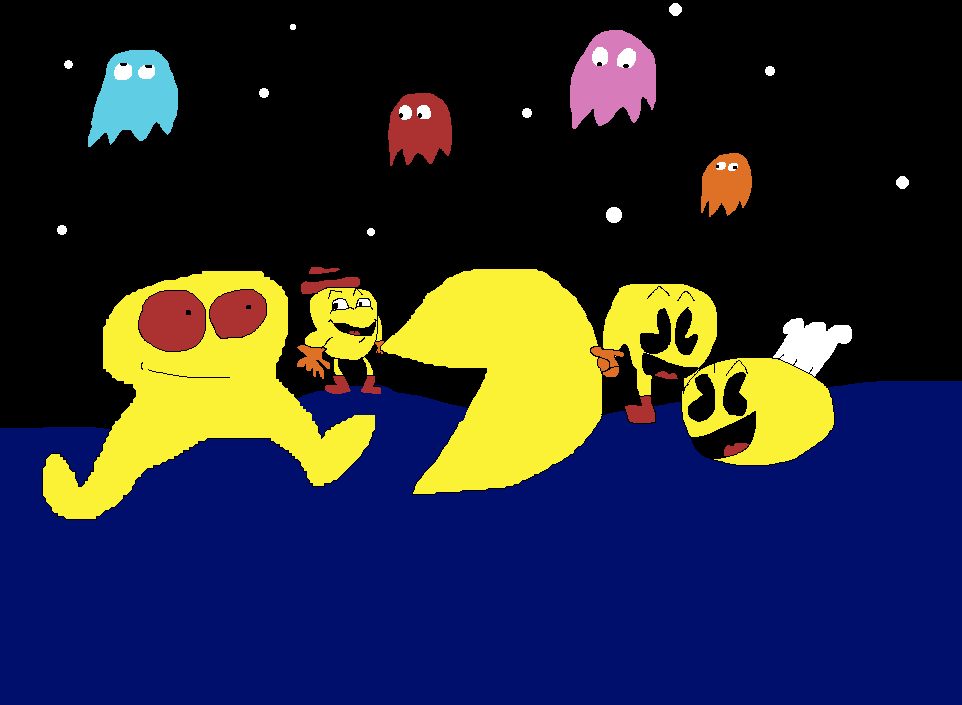 Pac Man Webcomics the many pac-men by drizzlescomics140 on DeviantArt