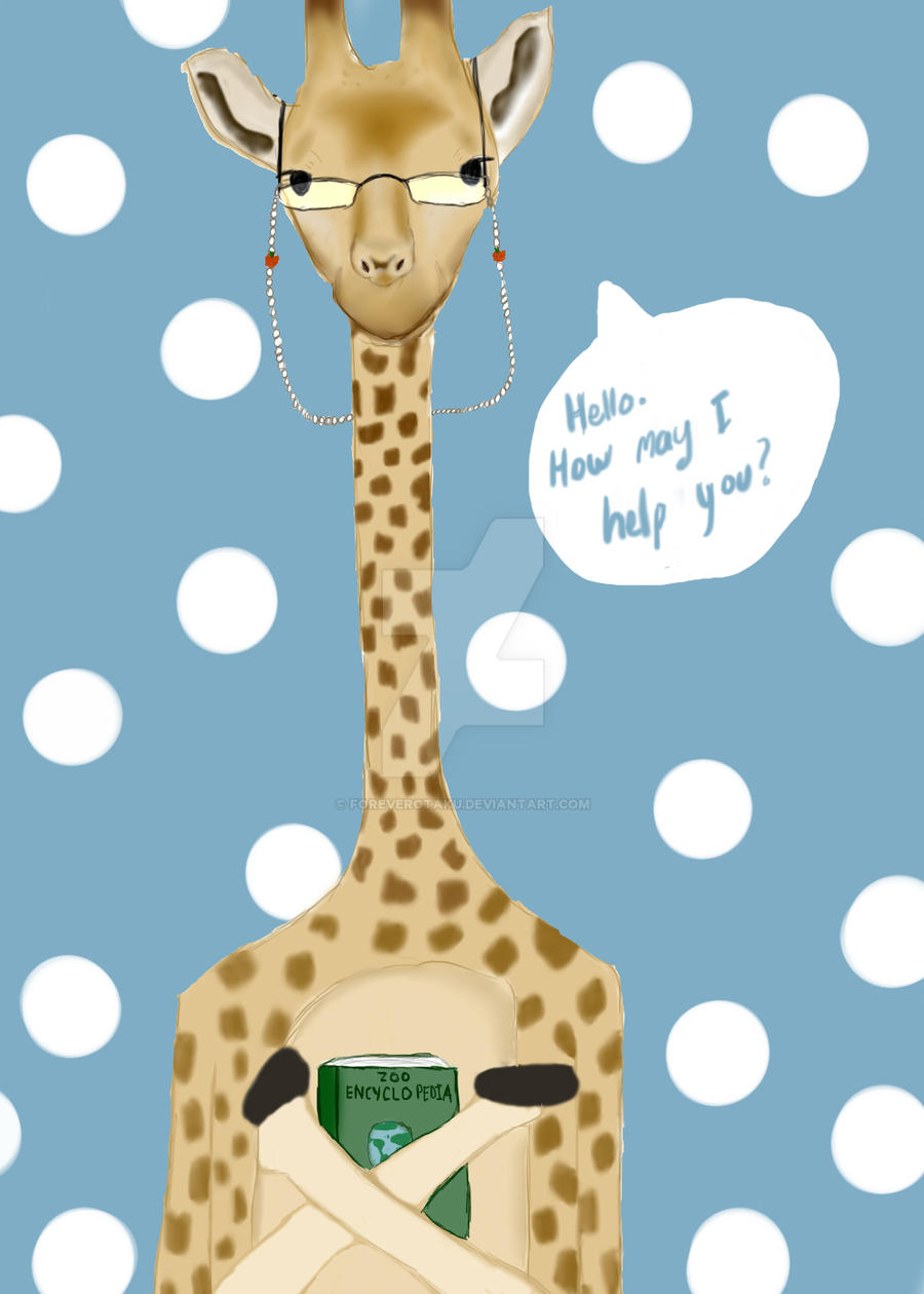 Giraffe Librarian