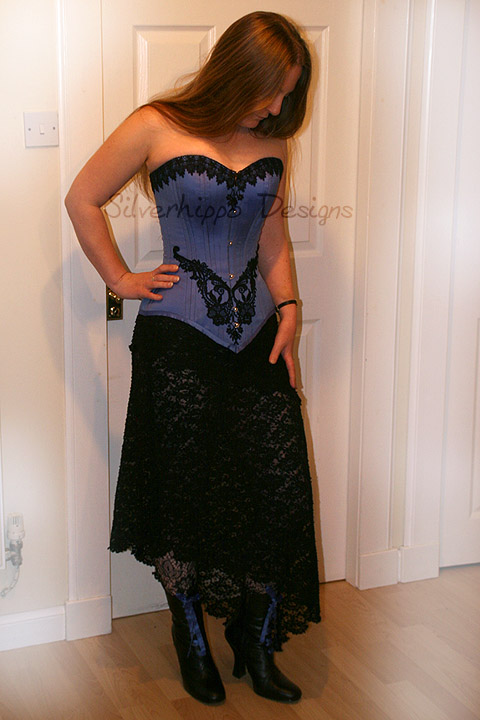 Blue Corset Outfit