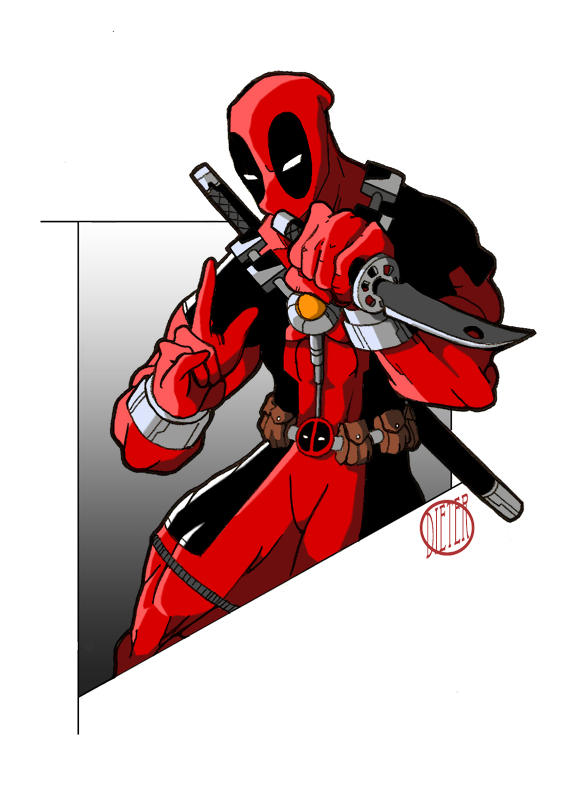 Deadpool Invert Color Deadpool colored by maybeDIETER on DeviantArt
