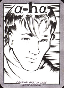 A-Ha sketch card