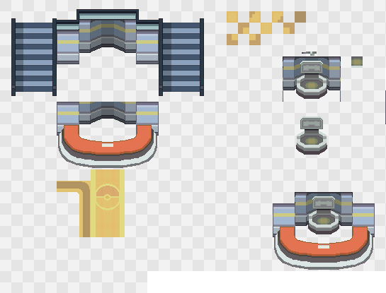 Pokemon Rails Tile Set PokemonBW P.C tileset Preview by DarkDragonn on DeviantArt