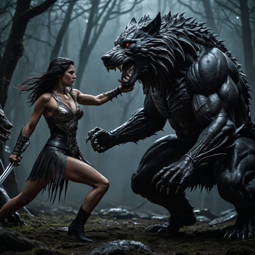 Werewolf Battle Fighter VS Werewolf 01 by PypyPopo on DeviantArt