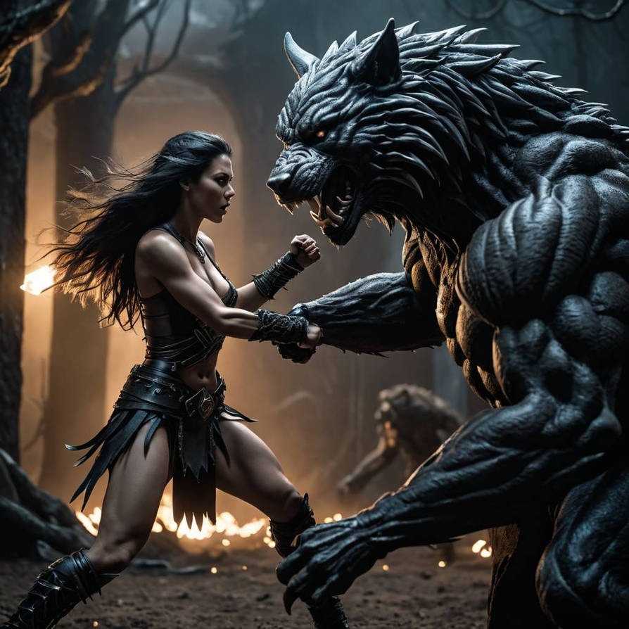 Werewolf Battle Fighter VS Werewolf 06 by PypyPopo on DeviantArt