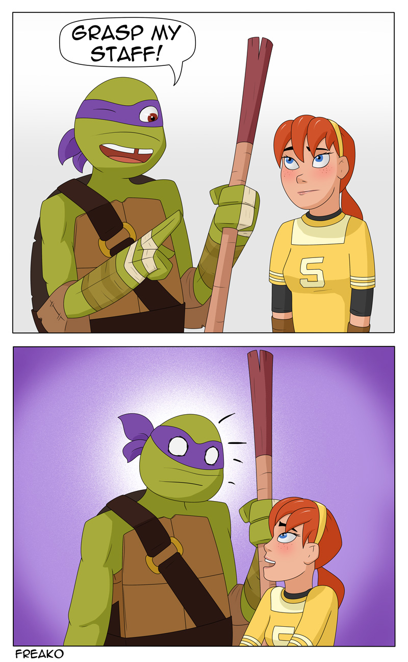 turtles April hentai ninja Lesbians making out boobs