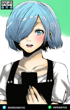 Tokyo Ghoul//Fan Color Touka Kirishima(Blue Hair)