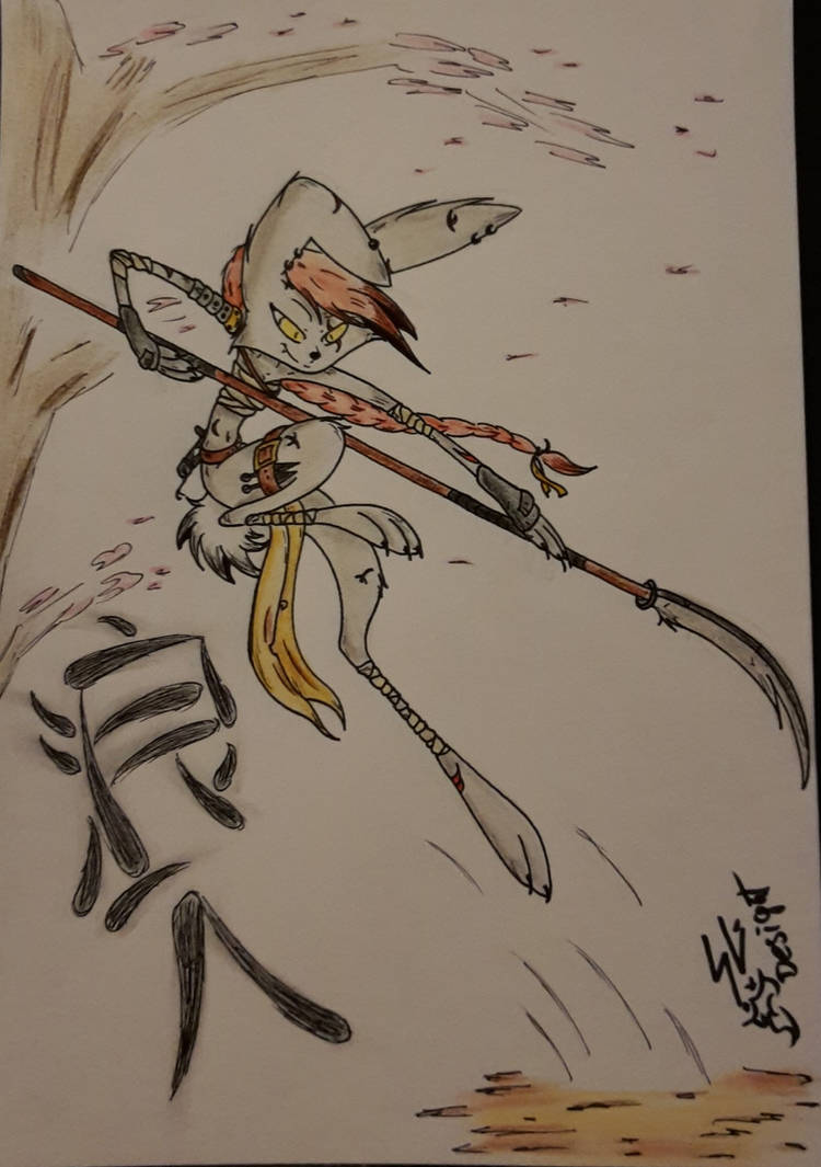 Animal Ronin: Rabbit with Naginata by AntiForAll on DeviantArt