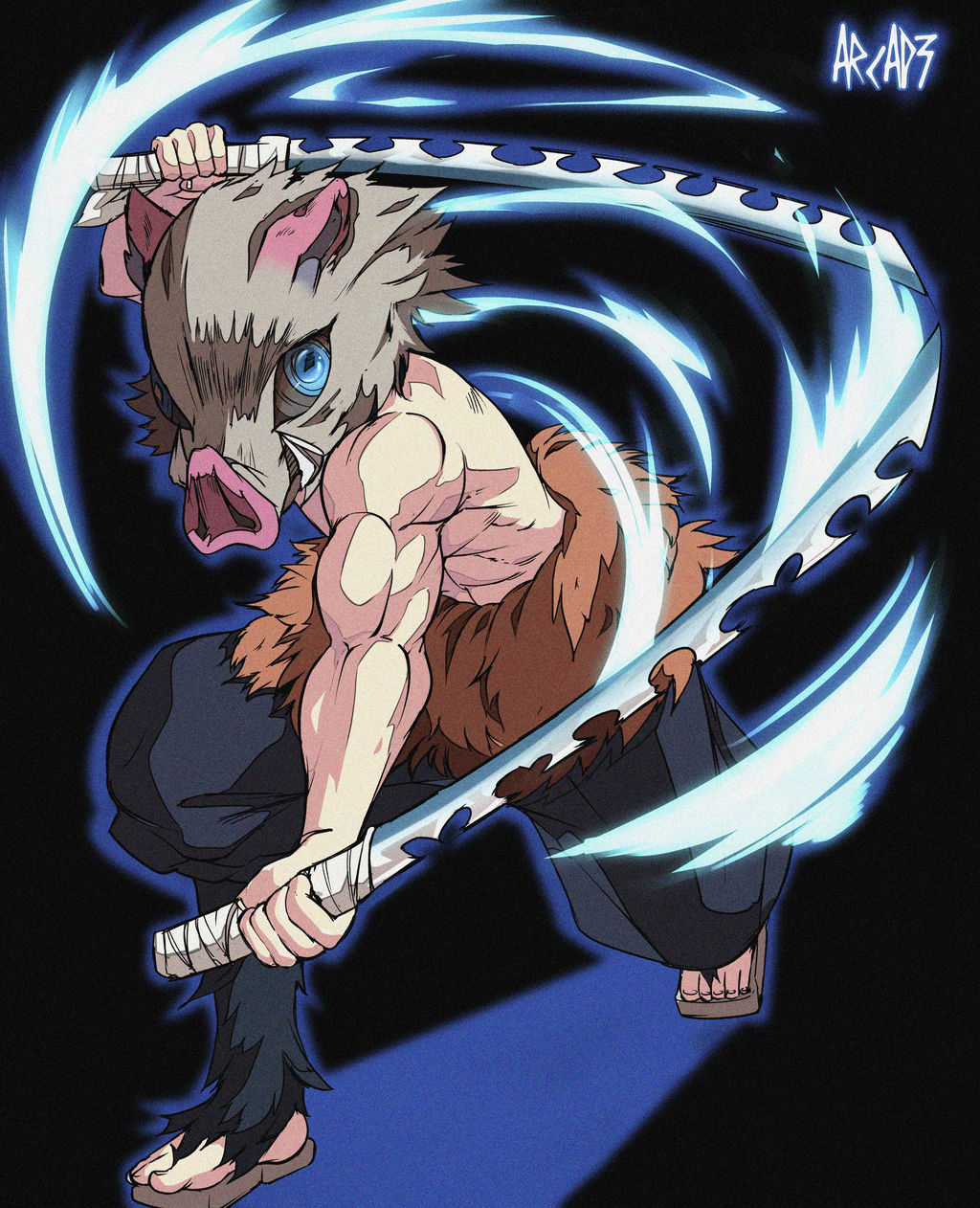 Inosuke Fanart by Arcad3XxX on DeviantArt