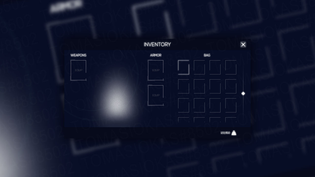 Sci-fi inventory UI by Tomasiokas on DeviantArt
