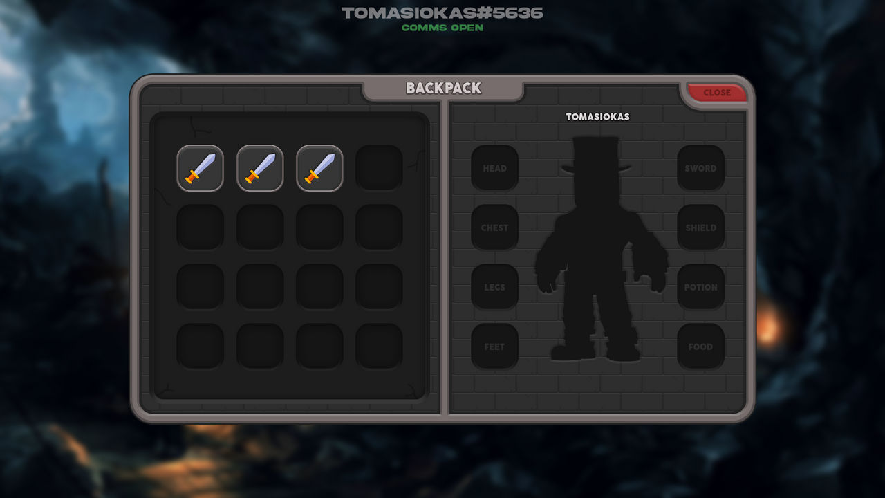 Backpack/inventory UI by Tomasiokas on DeviantArt