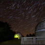 Domes under star trails..