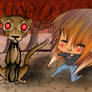 Chibi me and strange lion