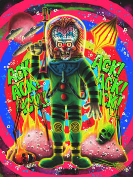 Killer Klowns from Mars Attacks art