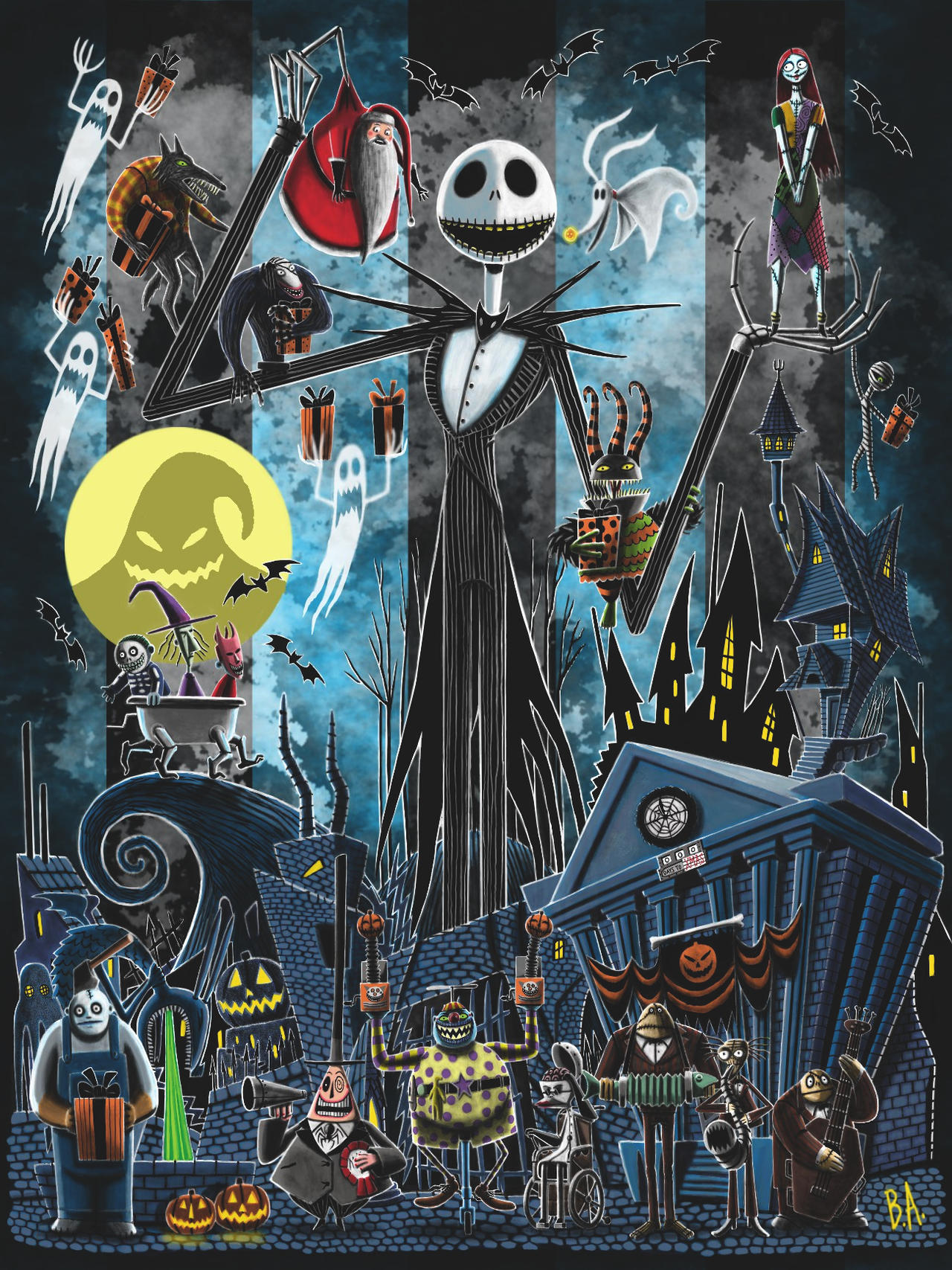 Nightmare Before Christmas Jack Skellington Art By DoctorGorefesto On nightmare-before-christmas-jack-skellington-art-by-doctorgorefesto-on