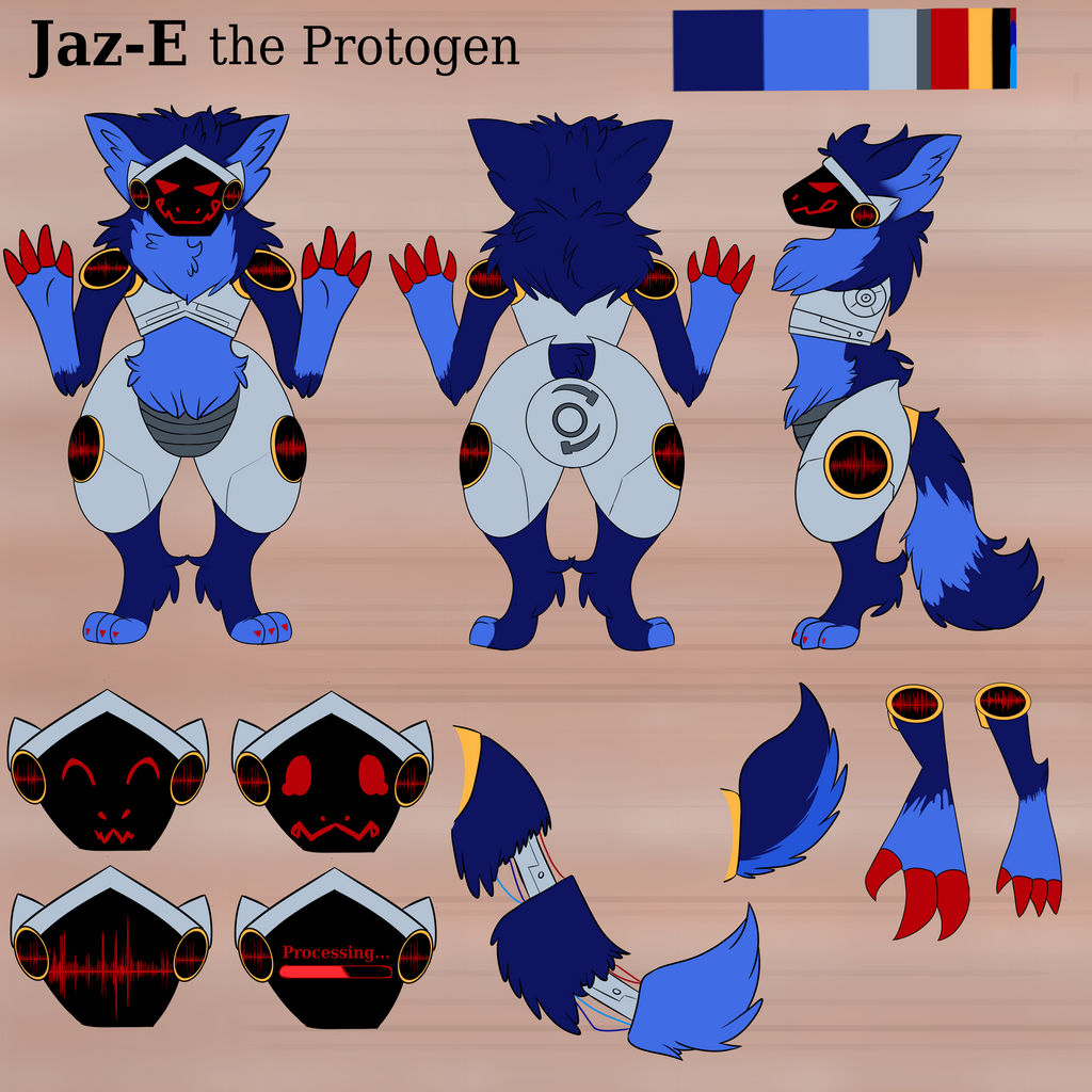 JazE the Protogen Reference Sheet by RuneSkiamorph on DeviantArt