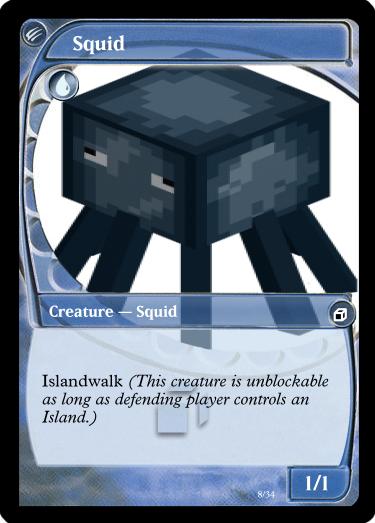 Minecraft MtG Squid by Thornstar911 on DeviantArt Minecraft MtG Squid by Thornstar911 on DeviantArt