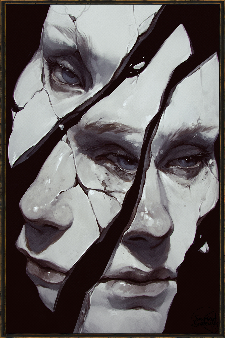 Cracked Mask 02 by SentientGateway on DeviantArt