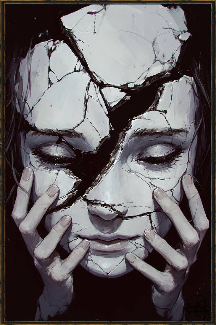Sentiant Masks Cracked Mask 01 by SentientGateway on DeviantArt