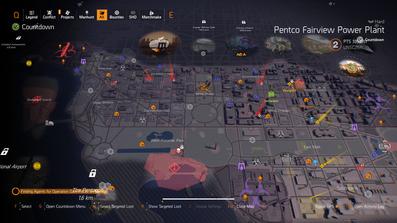 Countdown Complete Map : r/thedivision