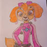 Paw Patrol Skye Wearing A Space GoGo Suit