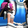 Space Michael x Ulala are holding hands