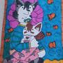 Baby Victoria and Munkustrap cuddles in bed