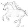 Unicorn lineart