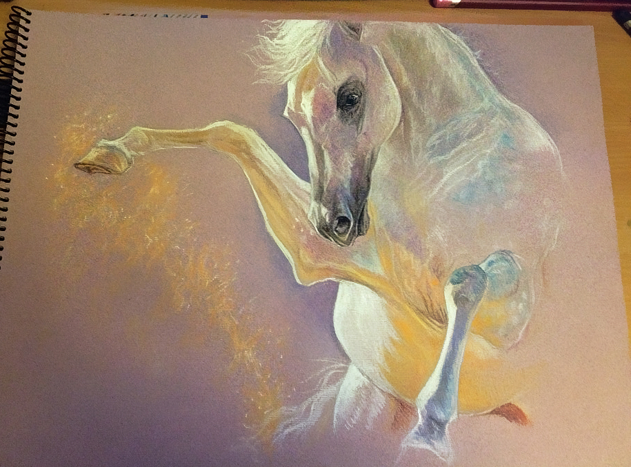 Arabian horse PASTEL