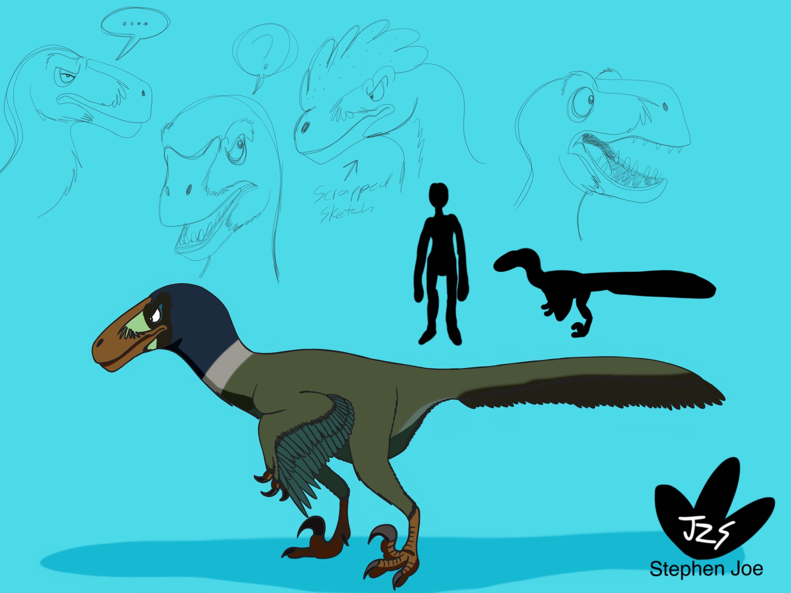 A Dinosaur A Day — Deinonychus antirrhopus