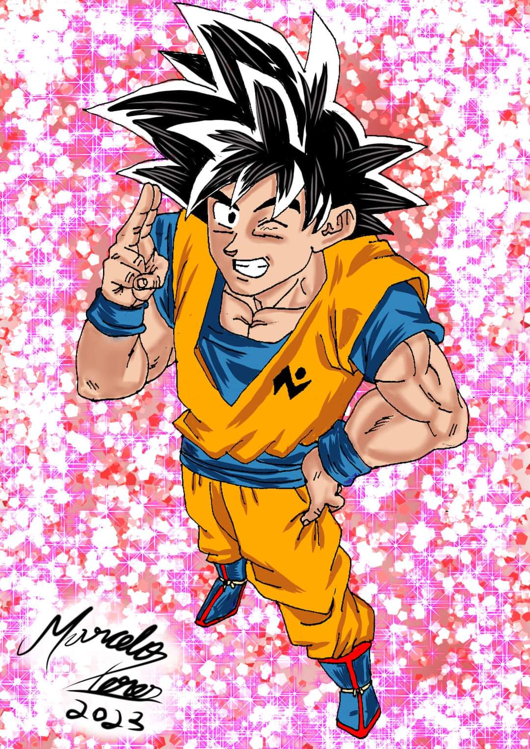 Meu desenho Goku by MarceloPeresMangaka on DeviantArt