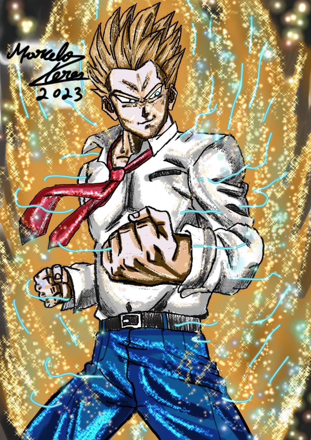 Meu desenho Goku by MarceloPeresMangaka on DeviantArt