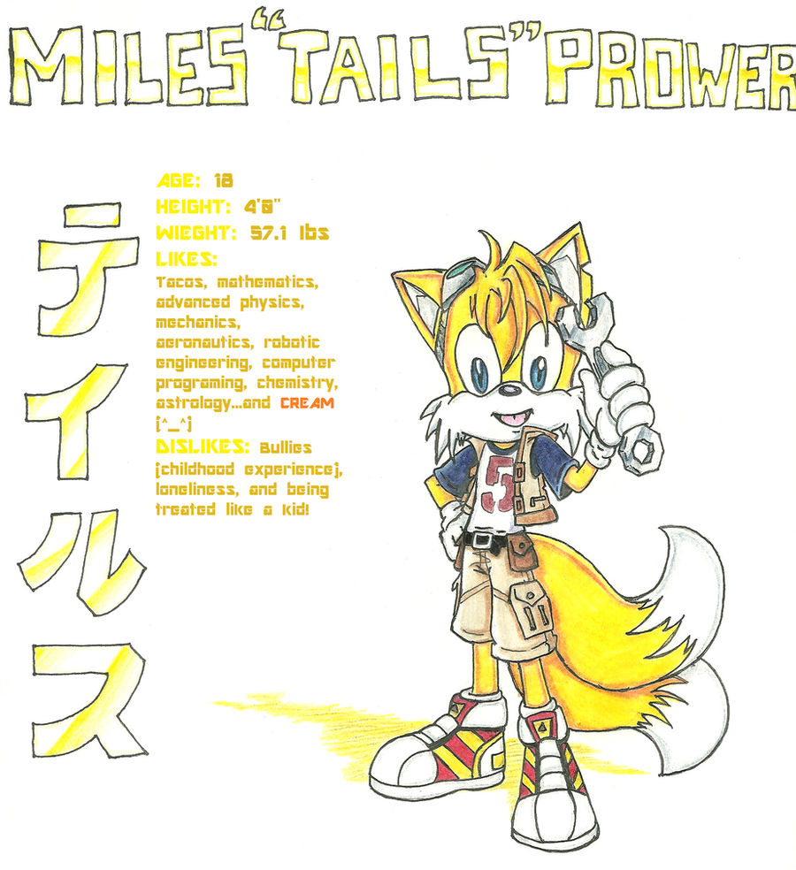 Miles 'Tails' Prower - -  for kids