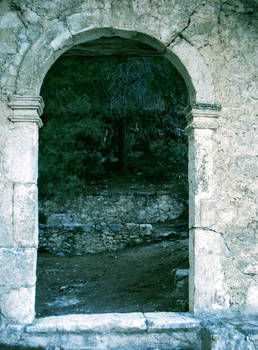 white old gate