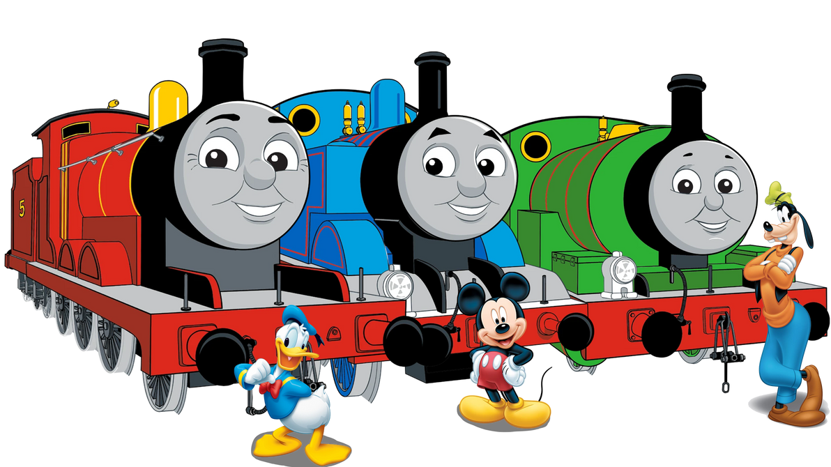 Famous Steam Engines meet Famous Disney Characters by b5l on DeviantArt