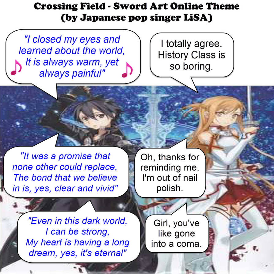 Crossing Field Sword Art Online Theme Lisa J By Dgoldish On Deviantart Crossing Field Sword Art Online Theme Lisa J By Dgoldish On Deviantart