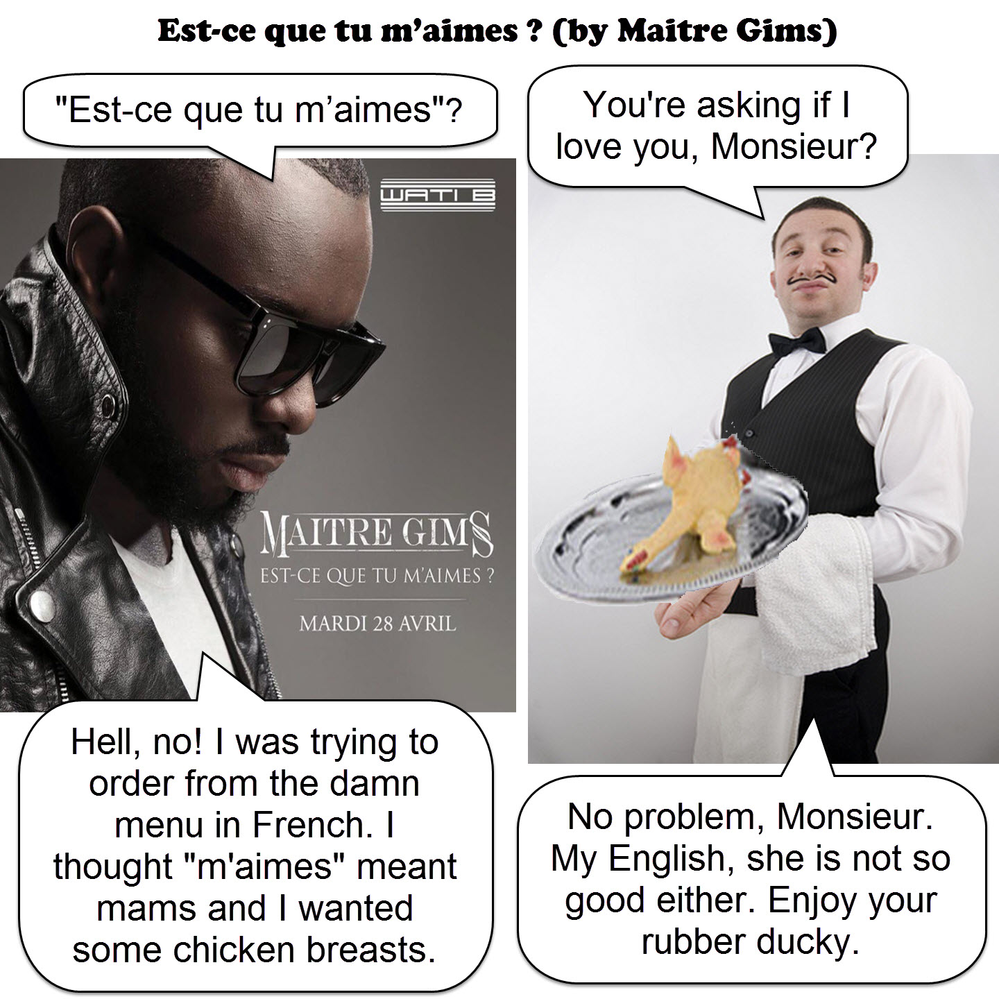 Est Ce Que Tu M Aimes Maitre Gims Joke By Dgoldish On Deviantart Est Ce Que Tu M Aimes Maitre Gims Joke By Dgoldish On Deviantart