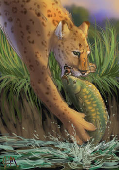 Fishing Sabercat