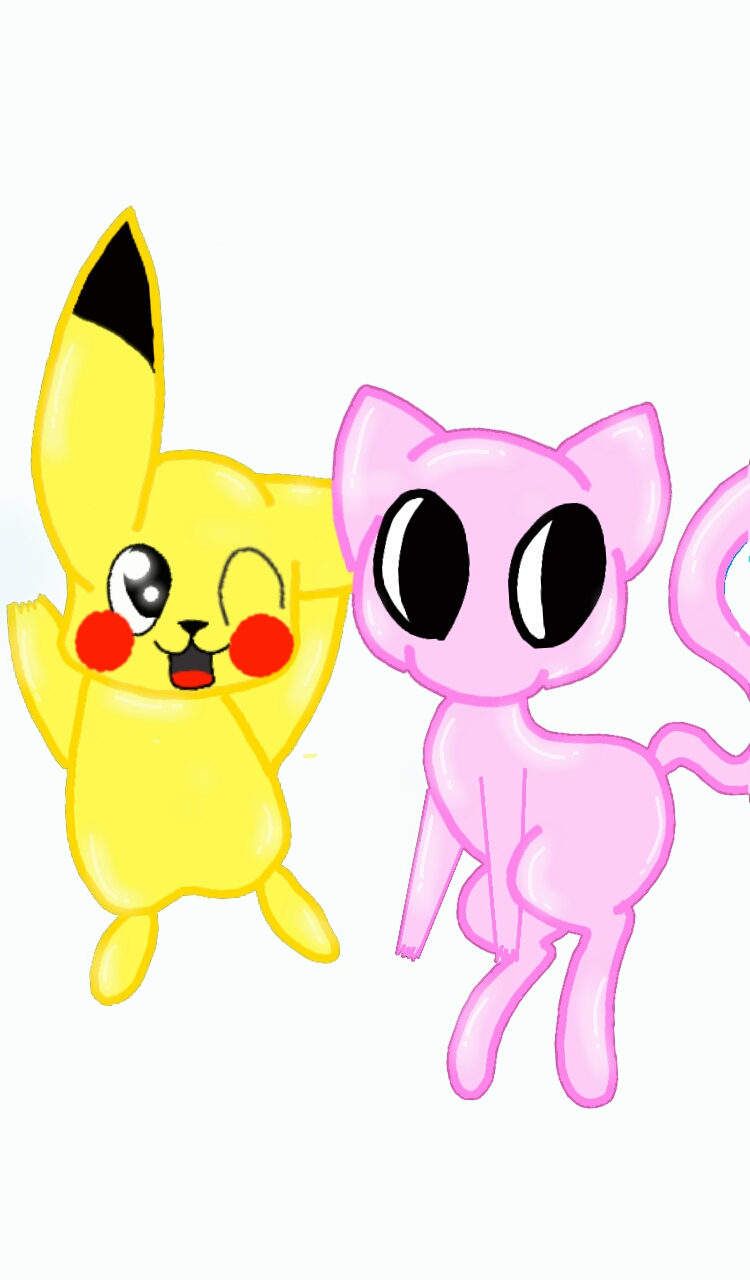 pikachu and mew by twimel on DeviantArt