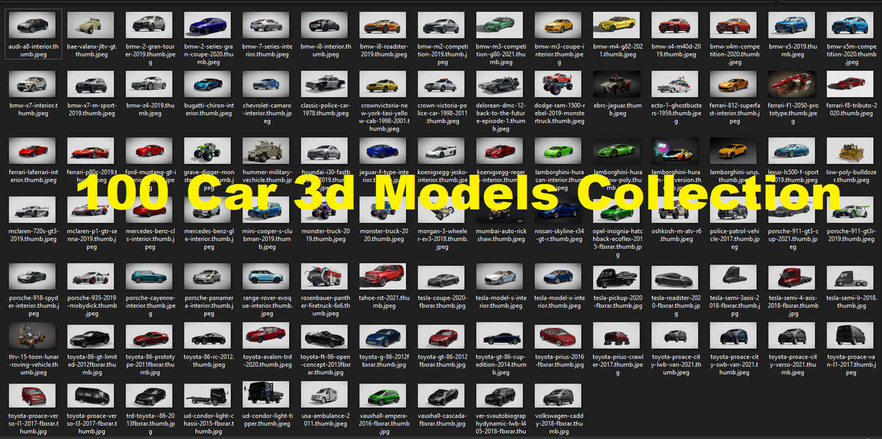 Deviantart Cars Model Pack 100 Car 3d Models Collection by 3dModelsPack on DeviantArt