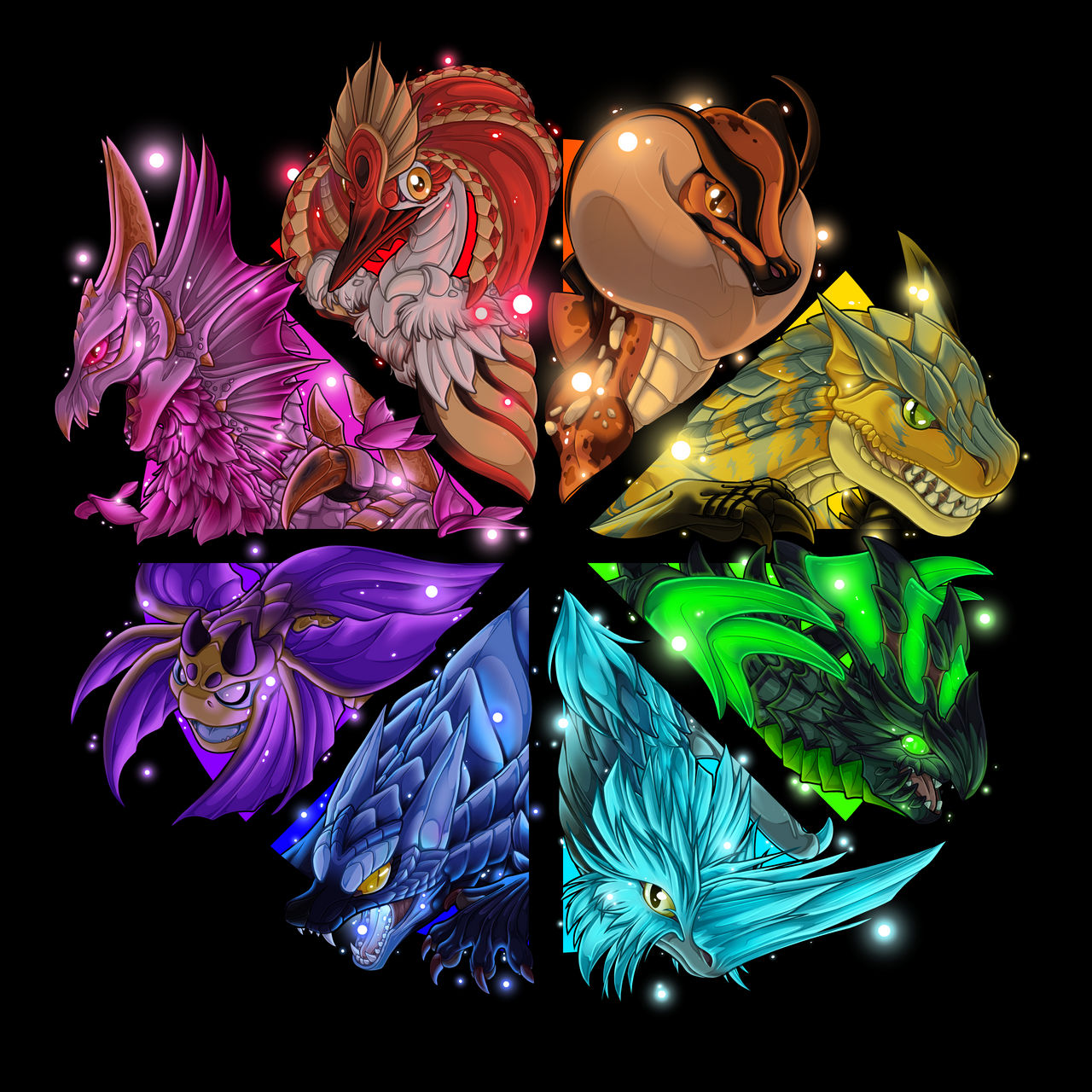 Mh Rise Theme Color Wheel Challenge - Monster Hunter Rise Theme by InkuMiester on ...