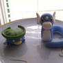 Lotad and Dratini Sculptures