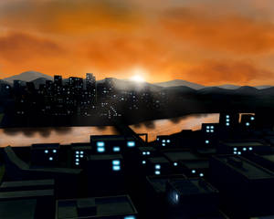 Sunset - city view